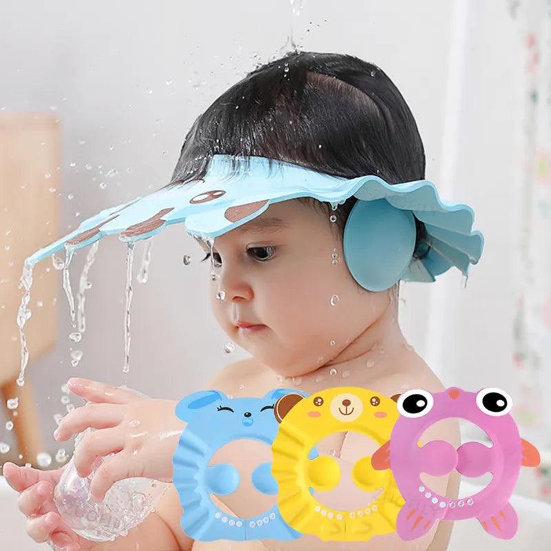 protetor de ouvido para banho, protetor de olhos para banho, protetor de banheira, chapéu de banho infantil, chapéu de banho, touca de banho